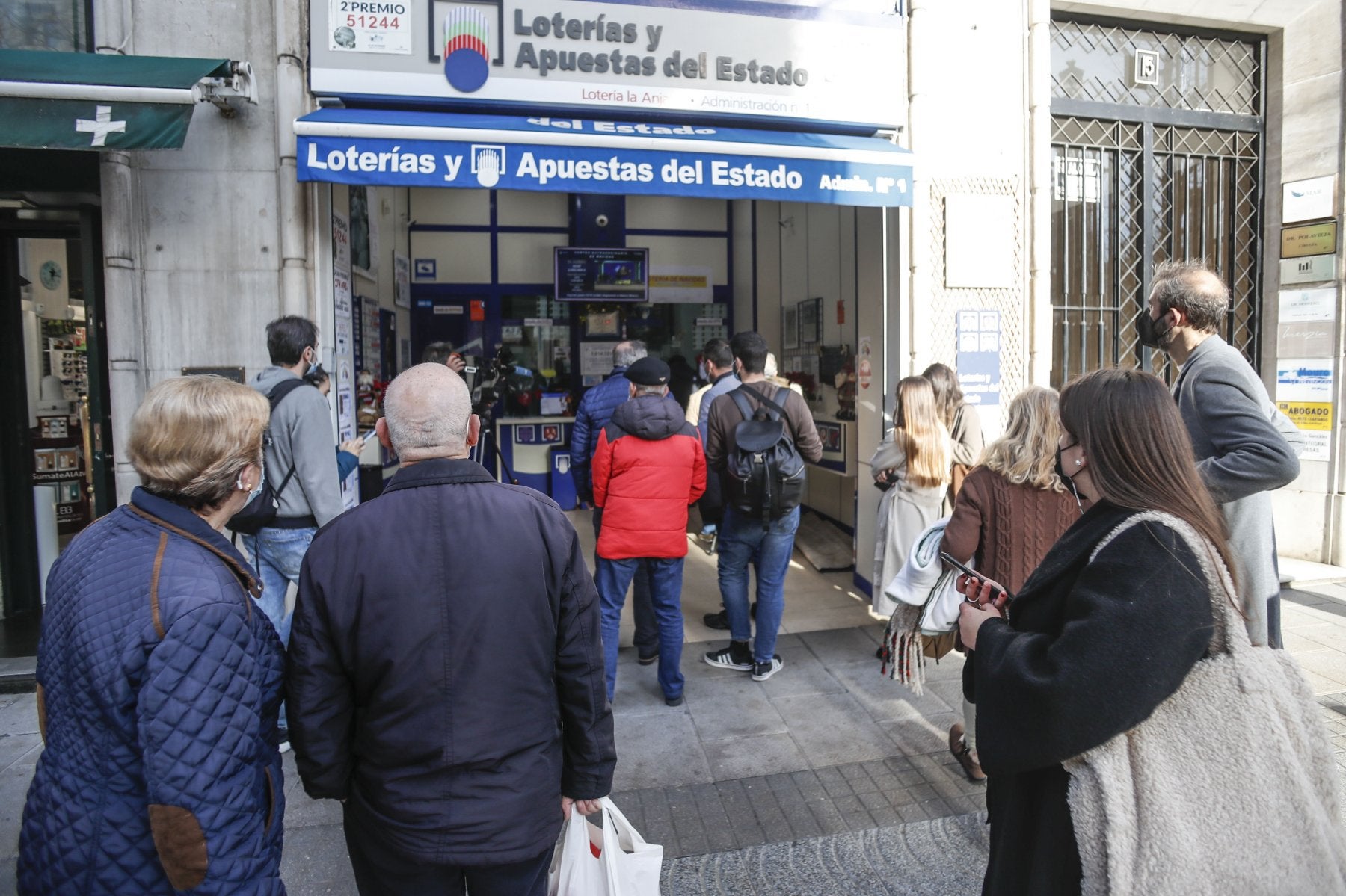 La Administración de Lotería Número 1 de la calle Calvo Sotelo repartió el año pasado un Cuarto Premio de Navidad. 