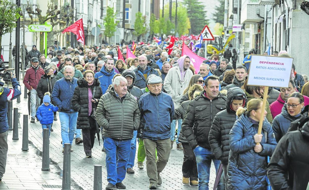 Más de 5.000 personas se sumaron a la manifestación por el futuro de Campoo el pasado 19 de noviembre.