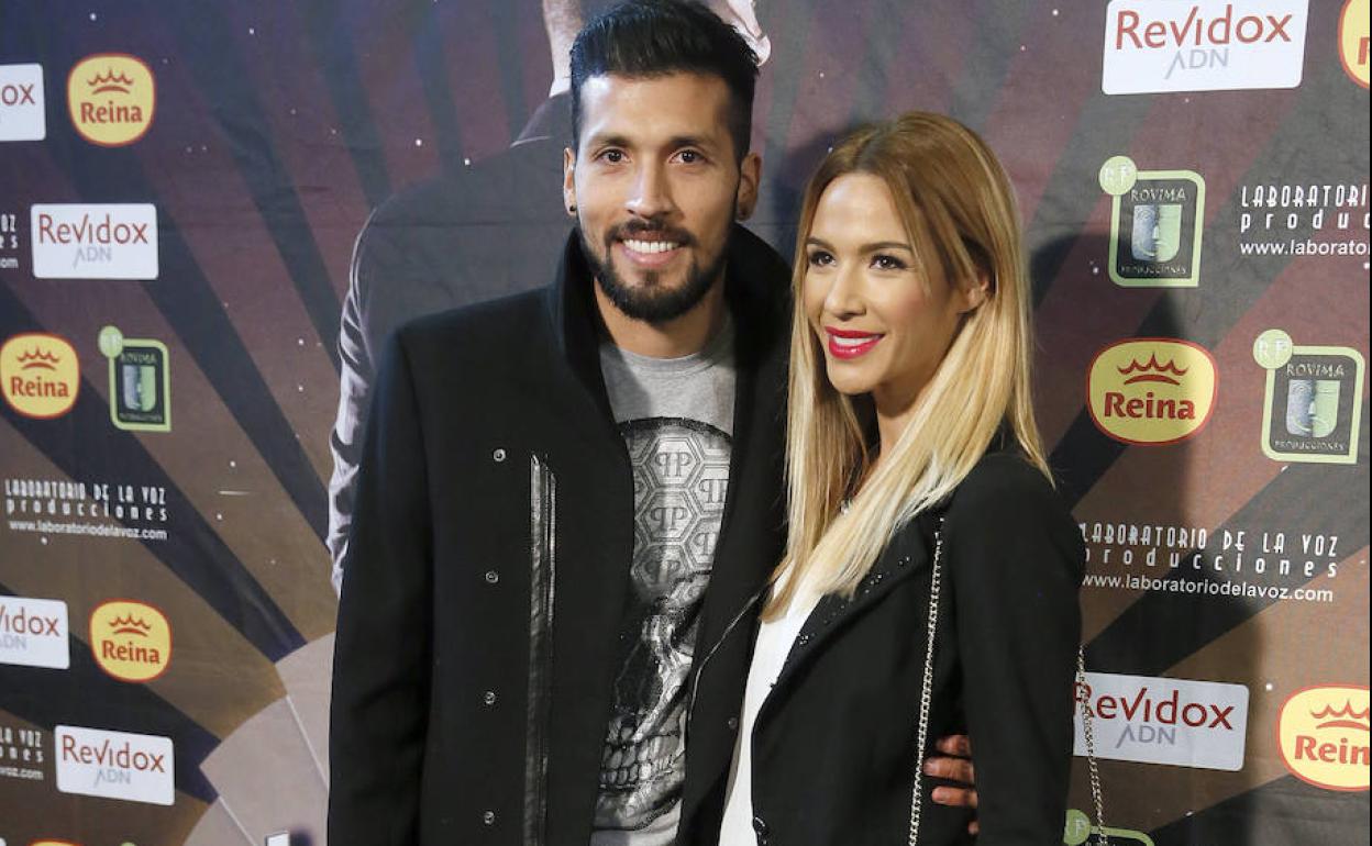 Tamara Gorro y el futbolista argentino Ezequiel Garay.