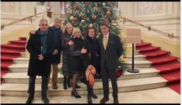 Ana María Ortega celebra la Navidad en Madrid.