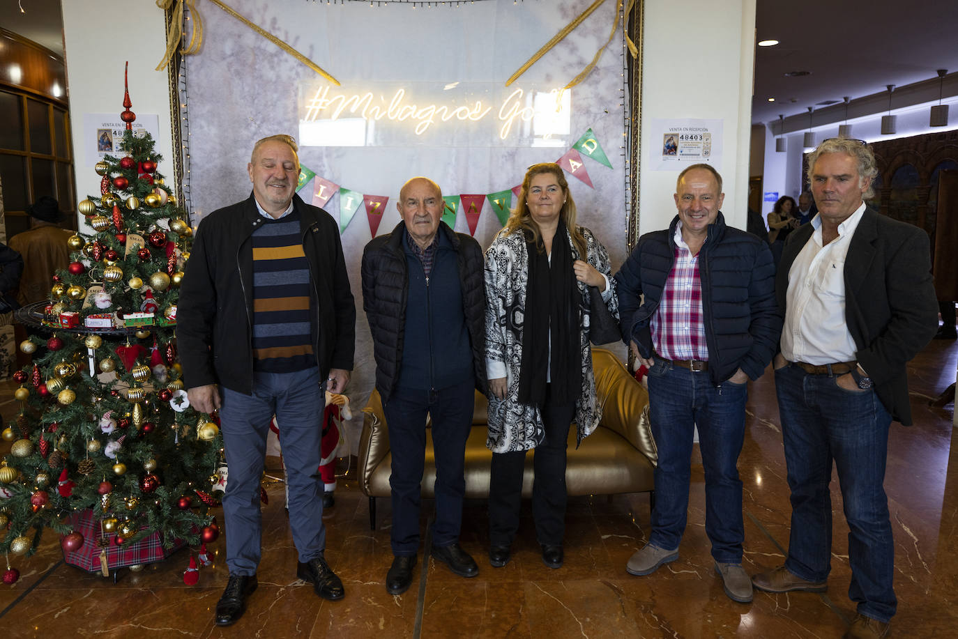 Agustín Pernia, Gabriel Gómez, Ana de Cos, Fermín Gómez, Manuel de Cos