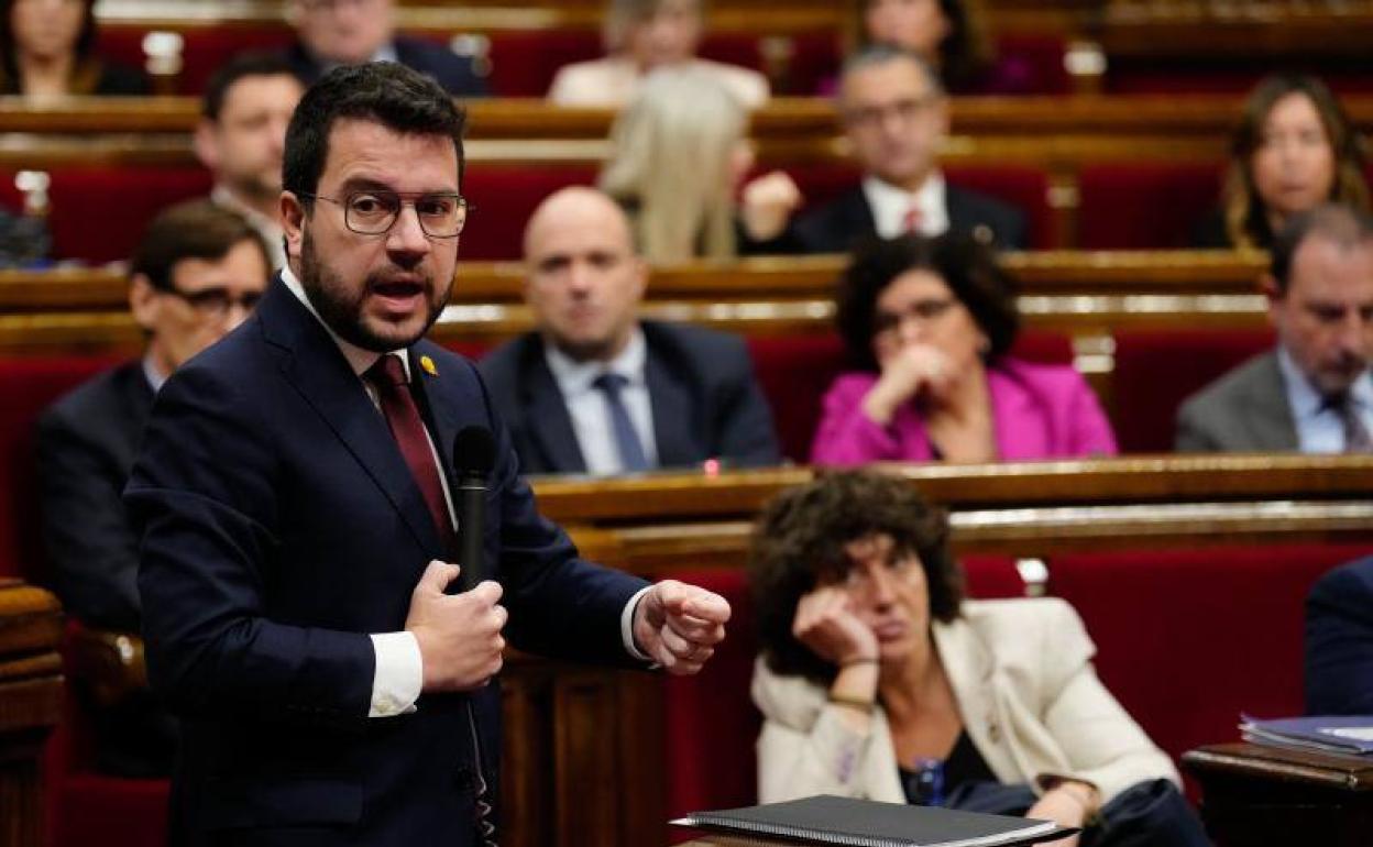 El presidente de la Generalitat, Pere Aragonès.