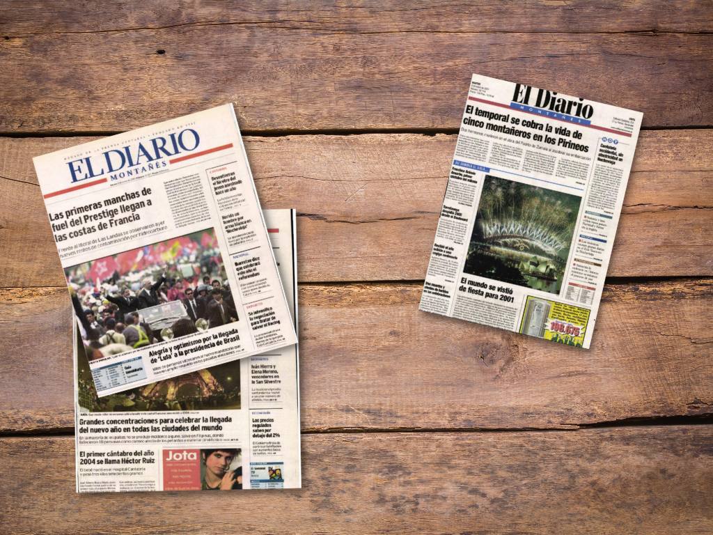A qué año pertenecen estas portadas de El Diario Montañés? | El Diario  Montañés