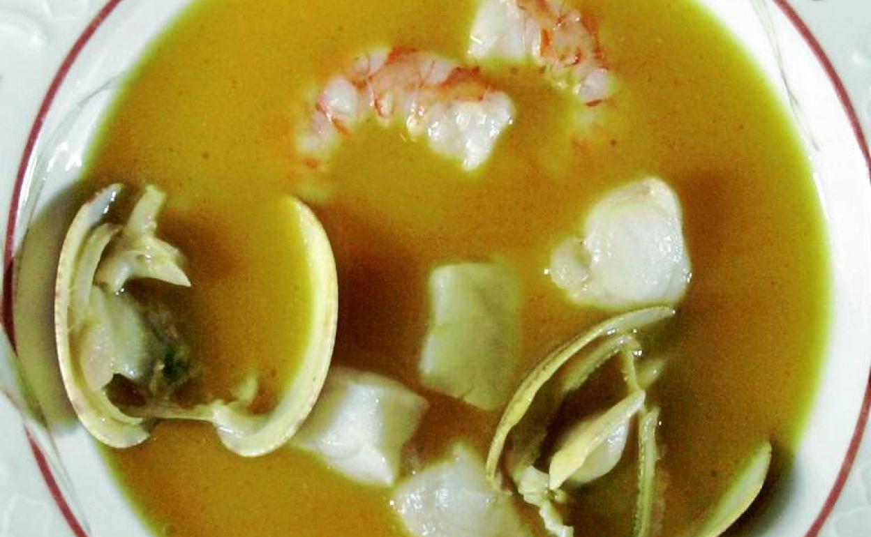 Una apetitosa y nutritiva sopa de pescado.
