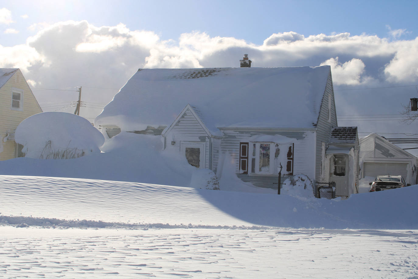 Fotos: Las espectaculares imágenes que deja la tormenta polar Elliot en Estados Unidos