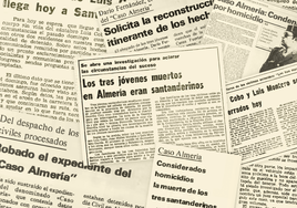 Ilustración con informaciones del 'caso Almería' aparecidas en la portada de El Diario Montañés