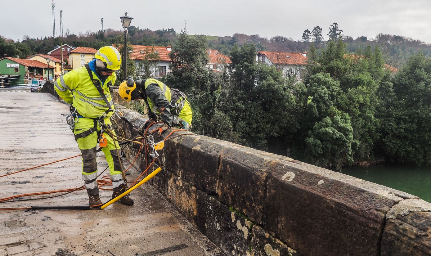 Se reabre el puente de Oruña