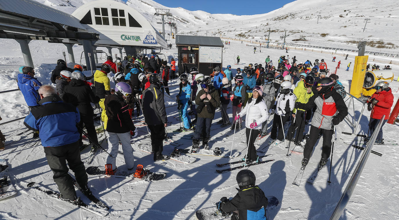 Emoción y colas en Alto Campoo