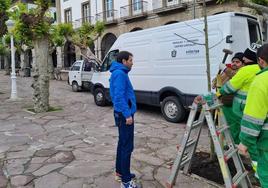 El concejal de Medio Ambiente, José Mari Liendo, supervisó los trabajos