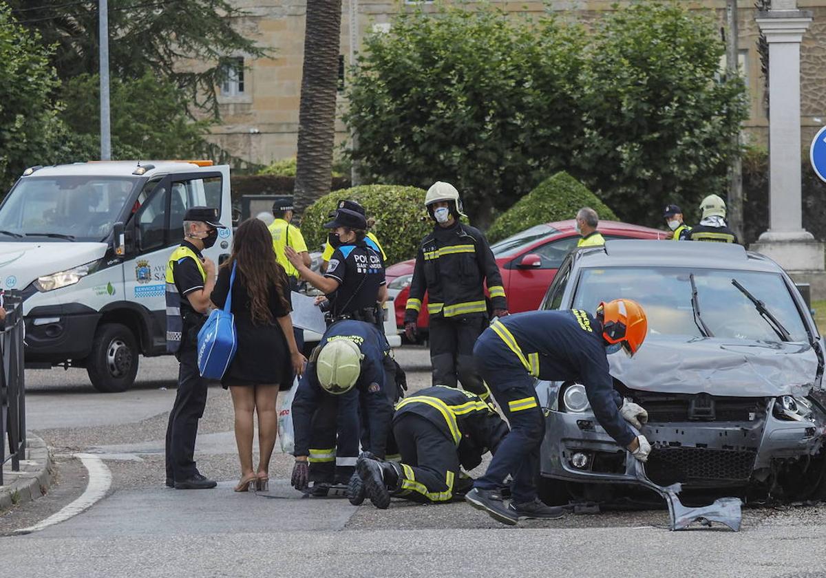 Imagen del accidente de Corban en julio de 2020, fallecieron dos jóvenes