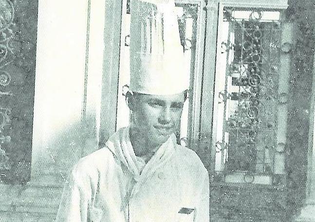 José Luis, el 11 de noviembre en 1968, alumno de la Escuela de Hostelería Santa Marta.