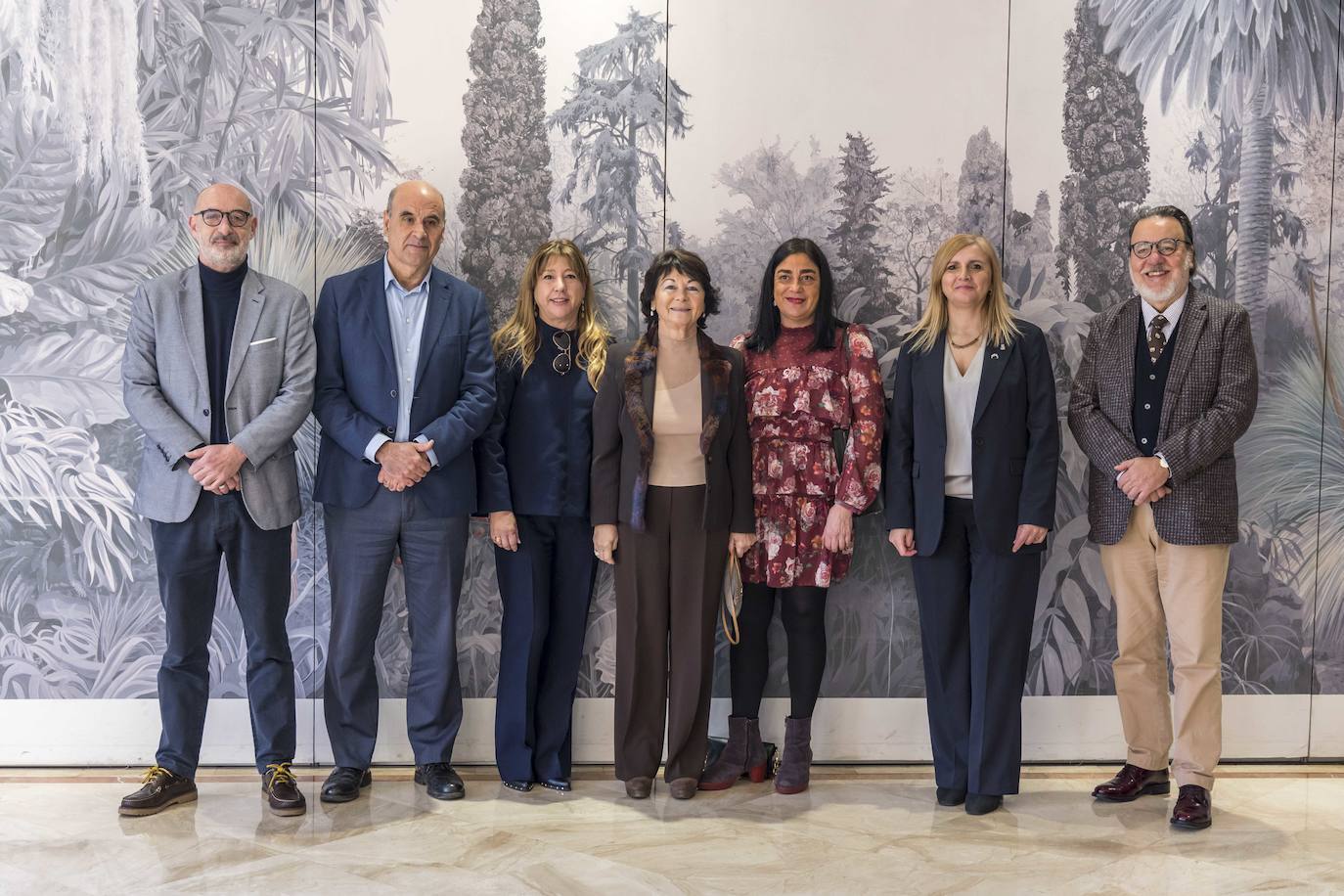 Félix Álvarez, Justino Sánchez, Carmen Terán, Rosa Inés García, Ana Carrera Poncela, Noelia Cobo y Pablo Coto.