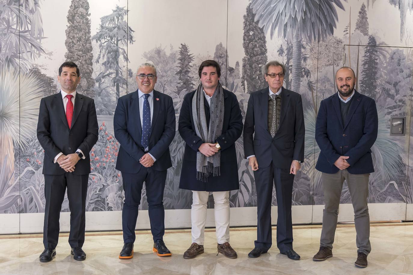 Francisco Hevia, Pedro Hernando, Guillermo Cabrero, Manuel Ángel Castañeda y Javier Palomera. 