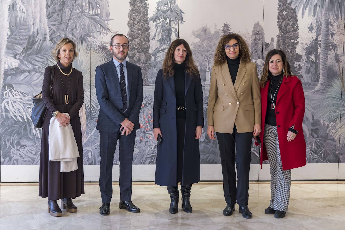 Elena Botín, Pedro Dupla, Silvia Aparicio, Paz de la Cuesta y Eva Salmón. 