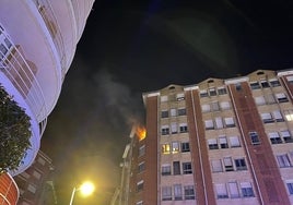 El incendio se originó en un sexto piso de la calle Leonardo Rucabado