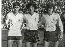 Quique Setién, Giménez y Marcos Alonso.