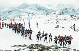 Una imagen de la prueba Picos Snow Run Raquetas de Nieve en Fuente Dé en la pasada edición