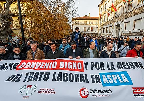Imagen de la manifestación de este martes