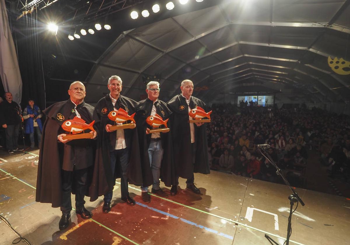 Paquito, Poti, Sobrino y Lilis se encargaron anoche del pregón.