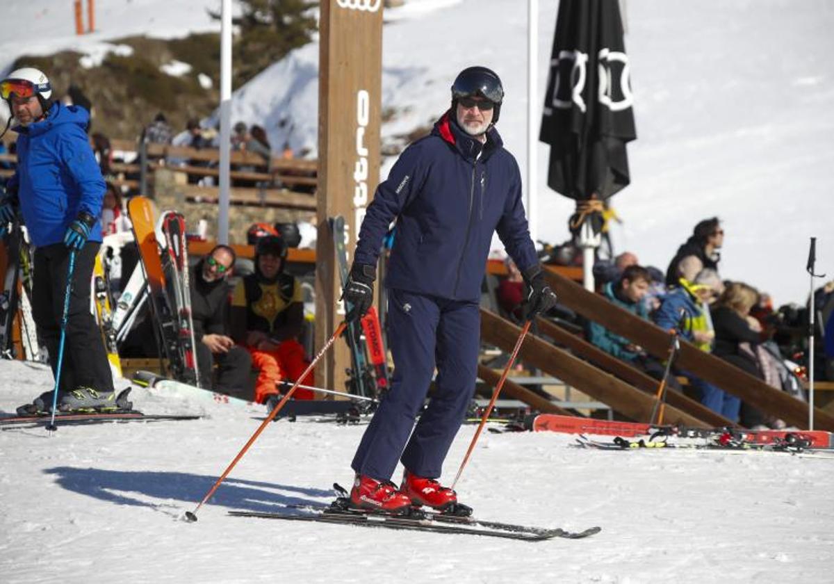 La escapada de Felipe VI a Baqueira