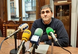 El concejal de Hacienda, Pablo Antuñano, durante la presentación de la liquidación de 2022