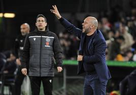 José Alberto, durante el partido frente al Sporting.