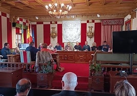 El Pleno de este viernes en el Ayuntamiento de Camargo, de carácter ordinario, contó con un grupo de vecinos como público.
