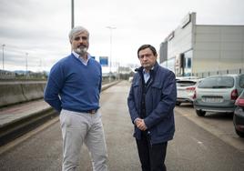 Ernesto Sánchez-Lastra (izquierda) y José María Roncal, ayer en las instalaciones de El Diario.