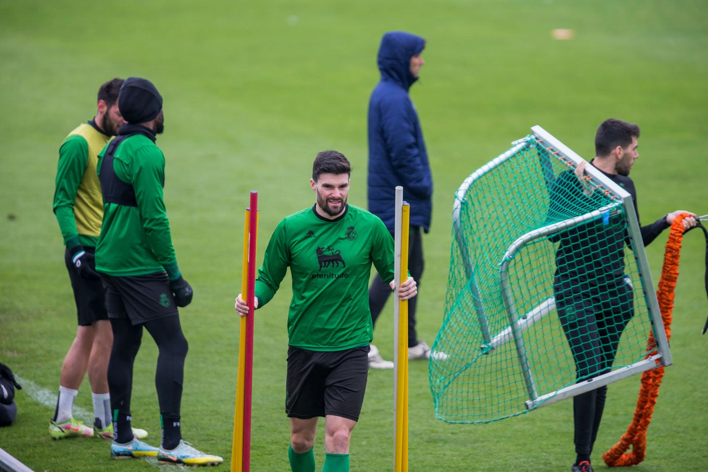 Entrenamiento bajo la lluvia