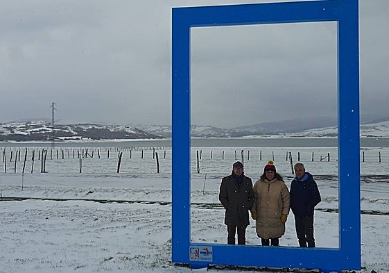 El pantano del Ebro estrena un enorme marco en Orzales