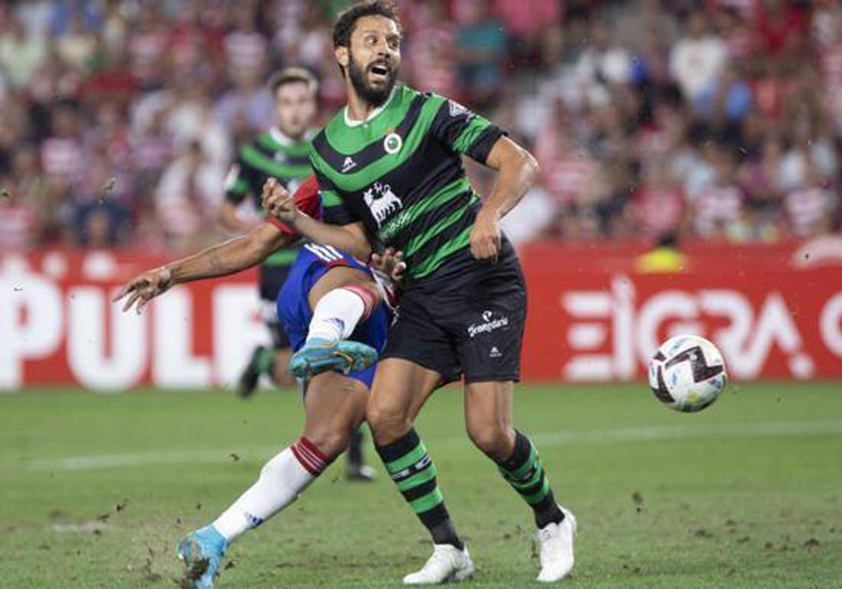 Germán Sánchez, durante un partido en los Campos de Sport de El Sardinero