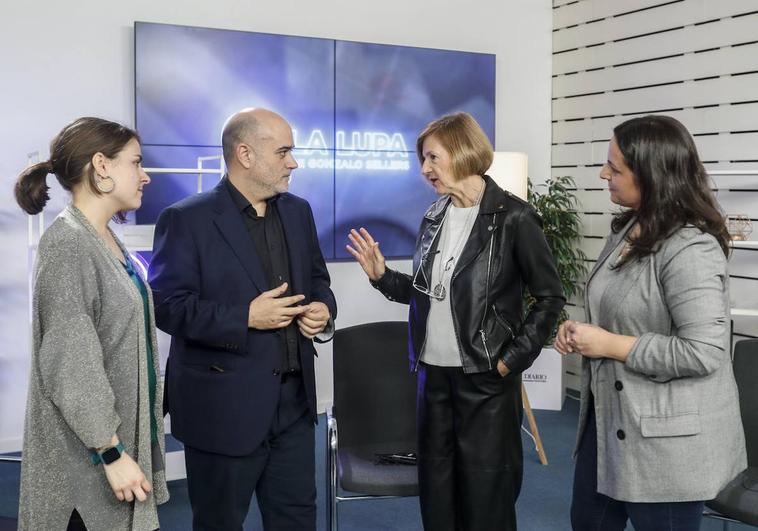 Ana Gil, Gonzalo Sellers, Charo Quintana y Pilar González.