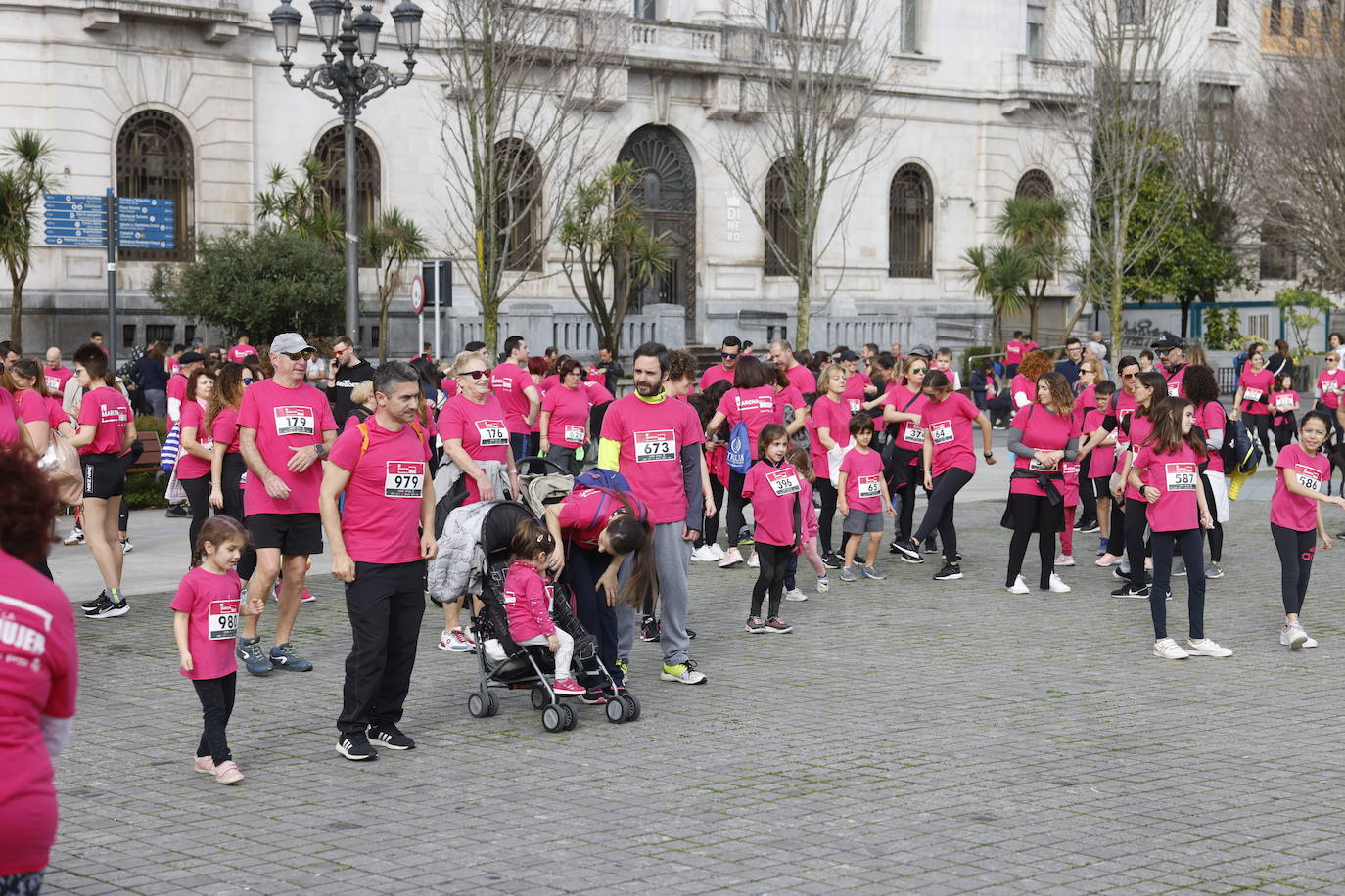 Muchos padres y madres participaron con sus hijos e hijas en la prueba.