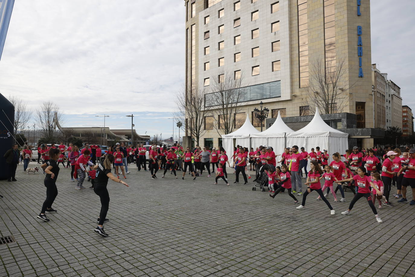 Antes de la carrera hubo actividades al aire libre.