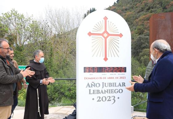 El 22 de abril de 2022 se 'inauguró 'el nuevo reloj para comenzar con la cuenta atrás del Año Jubilar