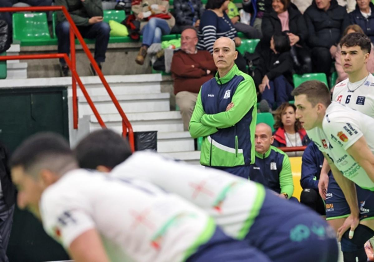 Imagen de archivo del equipo cántabro durante un partido.