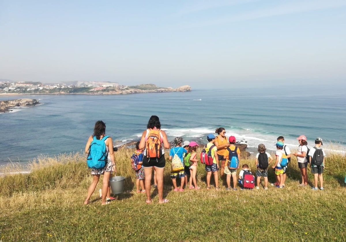 Los niños participando en una edición anterior del campus.