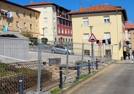 Zona del barrio de La Barquera actualmente en obras.