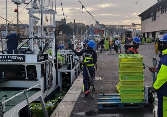 El puerto de San Vicente registra una intensa actividad por las abundantes capturas del verdel