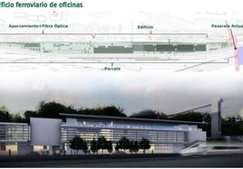 Simulación de cómo quedará la estación de Adif a su paso por la calle Castilla