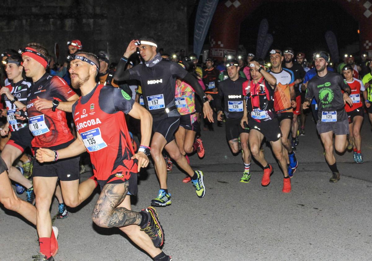 Atletas participantes en una edición del trail de Cicero.