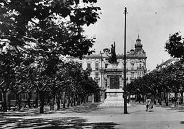 Imagen de 1921, panorámica que podía contemplar Solana desde su casa.