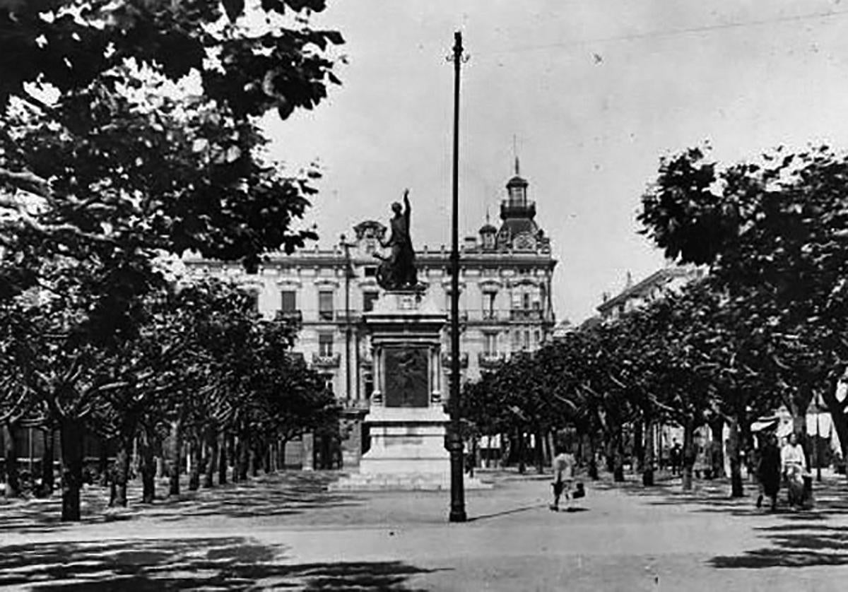 Imagen de 1921, panorámica que podía contemplar Solana desde su casa.