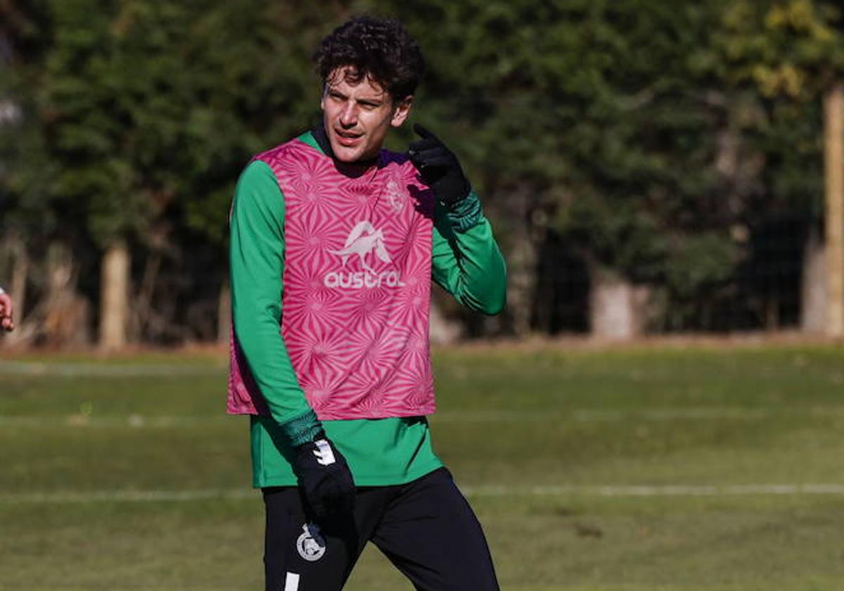 Marco Sangalli, en un entrenamiento