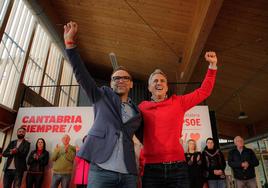 Sergio Balbontín y Pablo Zuloaga en el acto de presentación de la candidatura.