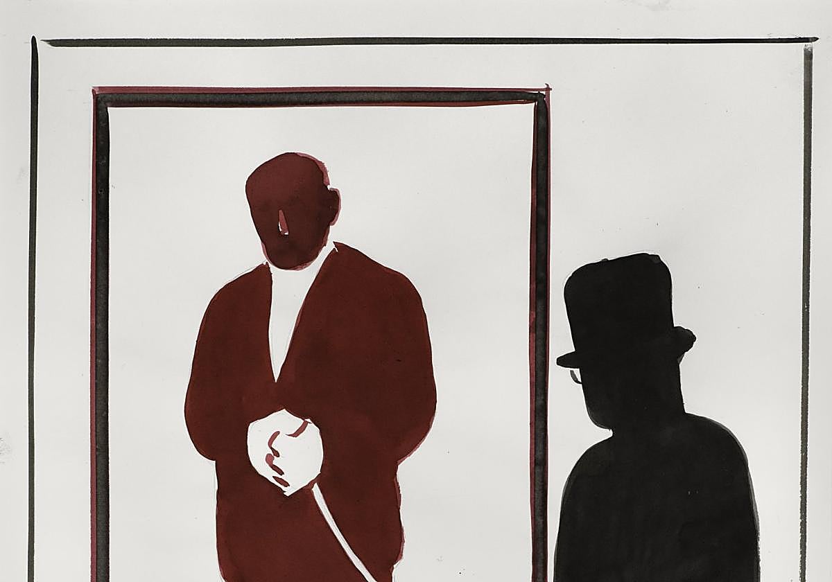 Rábago. Sin título, circa 2022. Obra sobre papel.