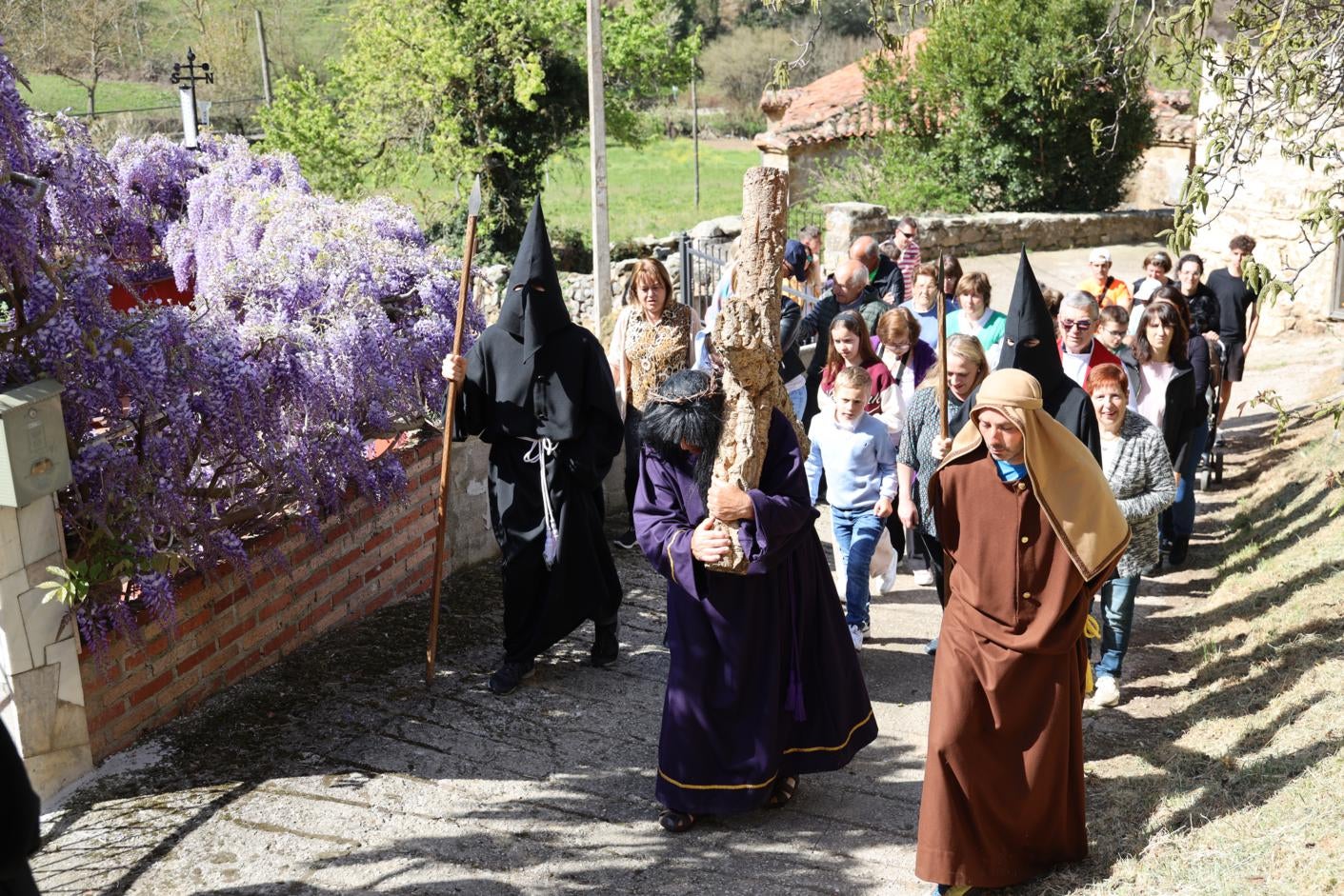 Primera estación del recorrido por las calles de Esanos