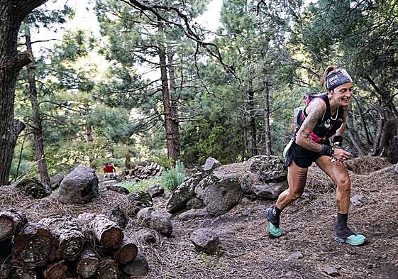 Azara García de los Salmones, durante la competición.