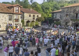 Liérganes durante la celebración el pasado verano del 400 aniversario de su Fábrica de los Cañones.