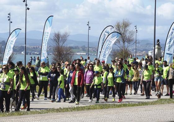 El buen tiempo acompañó en todo momento a los participantes en la prueba solidaria contra la ELA